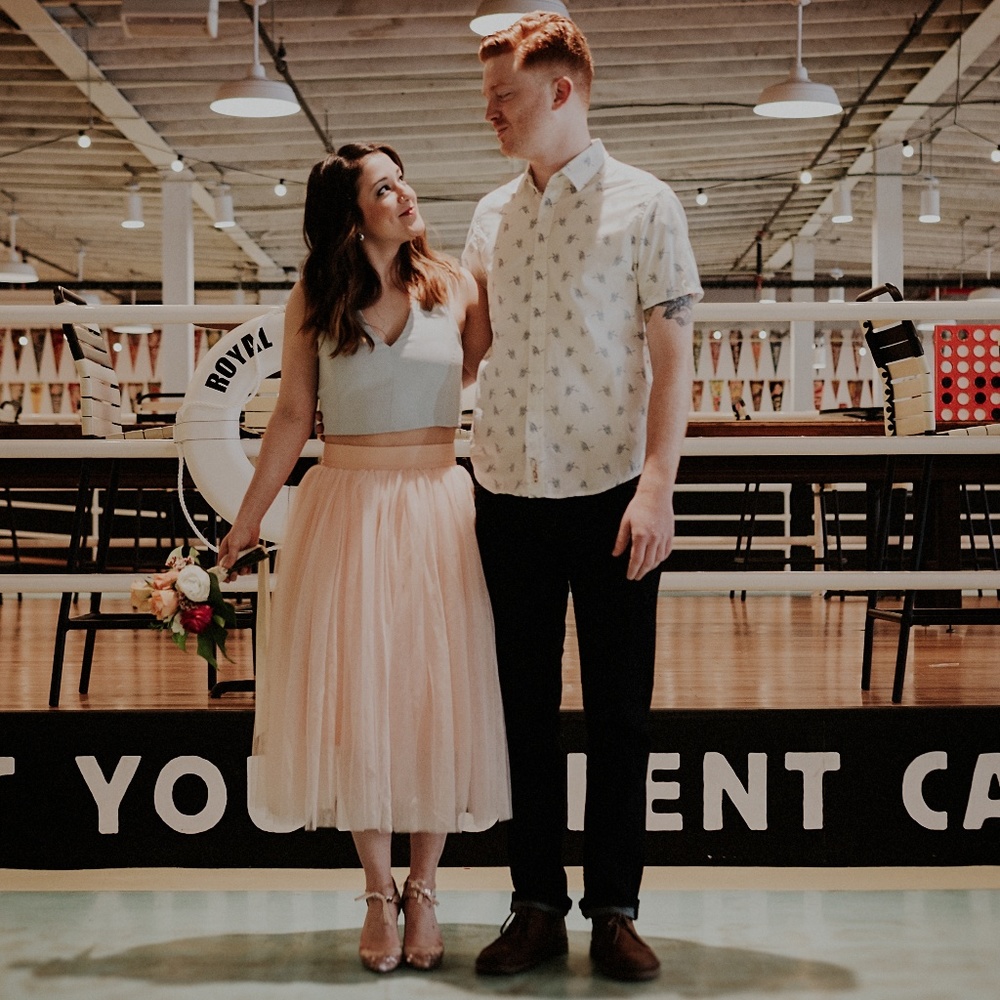 FRNCH Light Pink Tulle Midi Skirt